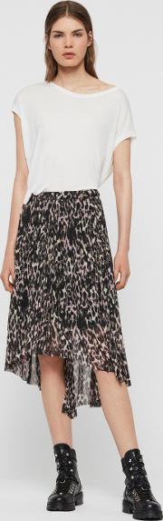 Lea Leopard Long Skirt 
