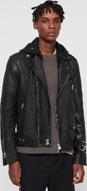 Renzo Leather Biker Jacket 