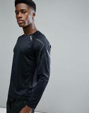 running active long sleeve top  black mr5158a blk