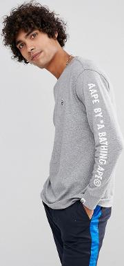 Aape By  Bathing  Long Sleeve  Shirt With  Print  Grey