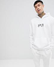 spell out pullover hoodie in white cf3137