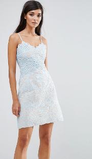 Lace Wiggle Mini Dress