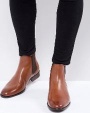 aradowen leather chelsea boots in tan