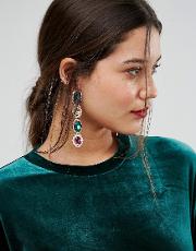 jewel drop earrings