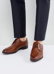 lauriano derby leather shoes in tan
