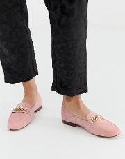 Leather Trim Loafers