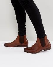 ocenadda leather chelsea boots in tan