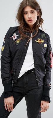 Ma 1 Tt Bomber Jacket With Patches