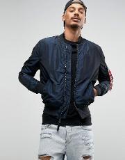 ma1 oridium bomber jacket slim fit in navy rep blue