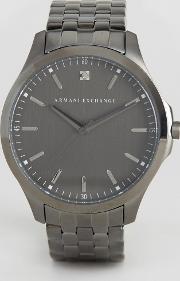 ax2169 bracelet strap watch in silver