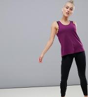 Petite Loose Fit Run Vest With Pleat Back