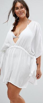 channel waist beach cover up