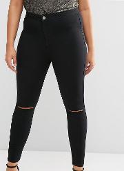 Rivington Jeggings  Clean Black With Rips