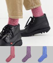 3 Pack Ankle Sock With Twist Save