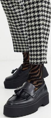 Ankle Sock With Sheer Zebra Print