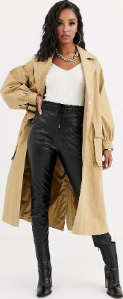 Clean Utility Trench Coat