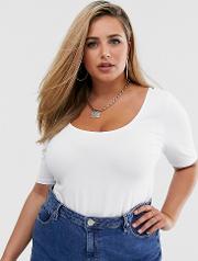 Curve Scoop Front And Back Crop Top