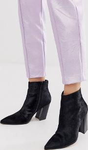 Elude Leather Pointed Heeled Boots