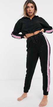 Lounge Microfleece Hoodie With Toggles & Highwaisted Legging Set