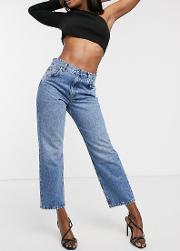 Mid Rise 'off Duty' Straight Leg Jeans