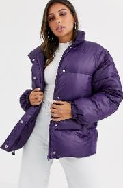Puffer Jacket With Detachable Sleeves