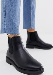 Wide Fit Auto Chunky Chelsea Boots
