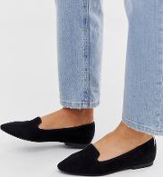 Wide Fit Lychee Ballet Flats