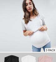 asos design maternity bump band 3 pack
