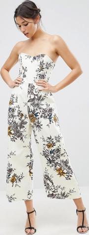 occasion tailored floral jumpsuit botanical