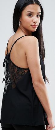 Cami With Lace Detail Back