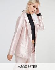 ultimate pink metallic blazer