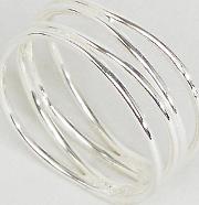 Sterling Silver Fine Wrap Ring