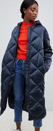 asos design tall longline puffer jacket