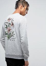 harmony printed lily sweater  back