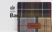 barbour mixed tartan billfold wallet