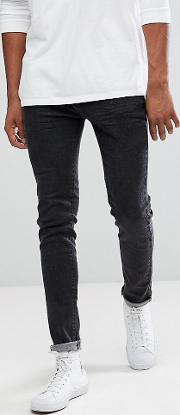 tall skinny jeans  washed black