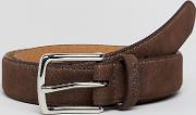 skinny leather belt brown