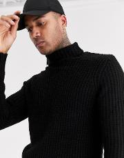 Chunky Knitted Roll Neck Jumper