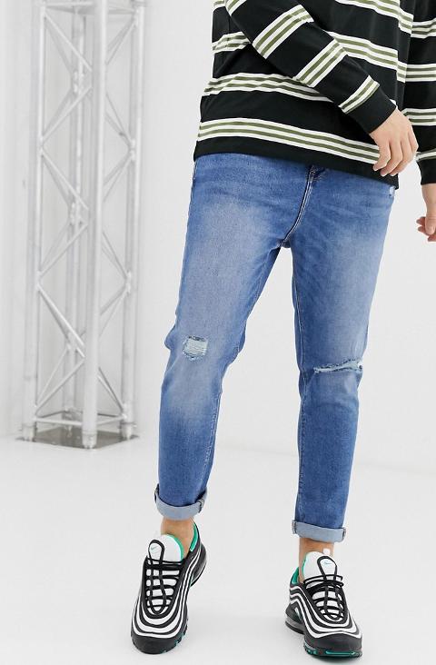 jeans tapered fit bershka