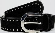 studded belt in black