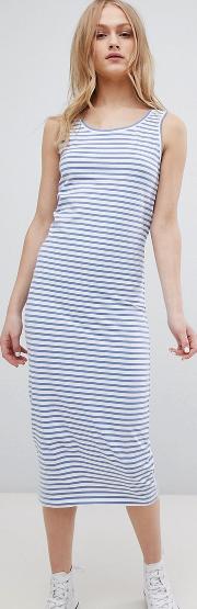 jemima striped sleeveless dress