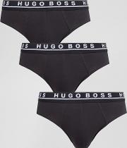 Black By Hugo  Briefs 3 Pack In
