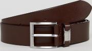 Connio Leather Logo Keeper Belt
