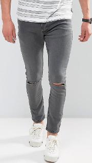 skinny jeans with knee rips