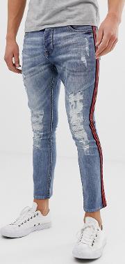 Skinny Jeans With Taping