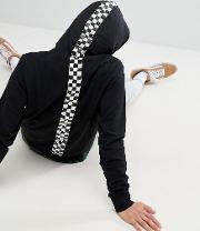 brooklyn supply co hoodie with checkerboard taping  recycled cotton