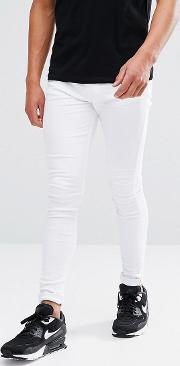 Muscle Fit Jean Off White