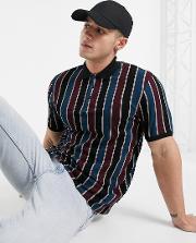 Polo Shirt With Stripe