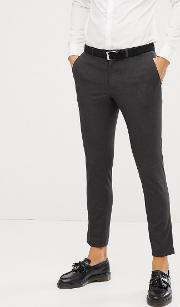 skinny fit suit trousers  charcoal