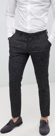 skinny fit suit trousers  grey fleck